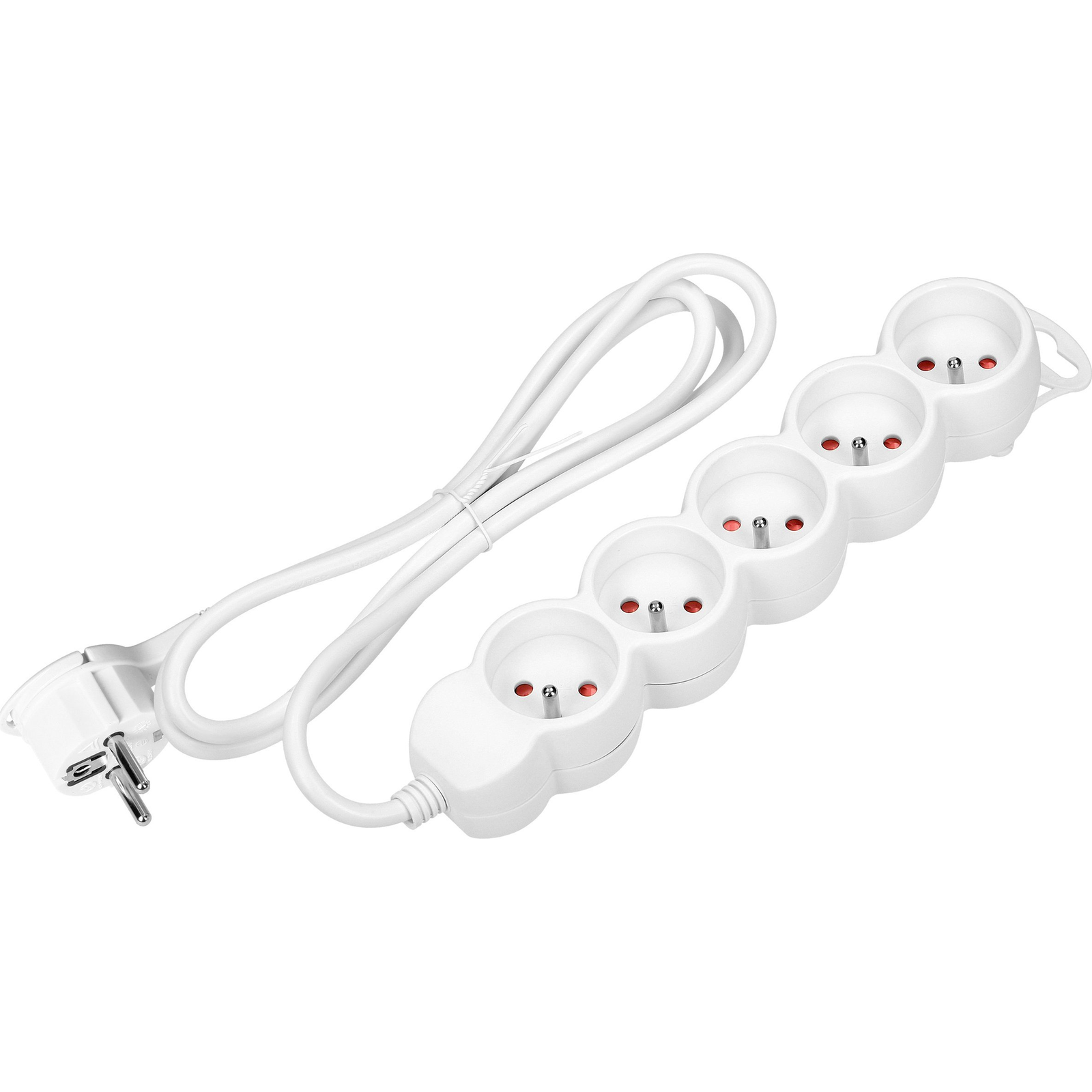 Hosszabbító Kábel 2P+Z, 5 m H05VV-F 3x1,5 mm2, Imax=16A, Lapos Dugó