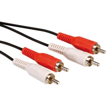 Roline RCA Audio Csatlakozókábel [2x RCA dugó - 2x RCA dugó] 10.00 m Fekete