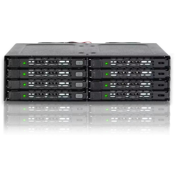 Backplane IcyDock 8x6,3cm SATAI-III/SAS in 1x5,25"