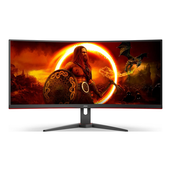 AOC G2 CU34G2XE/BK počítačový monitor 86,4 cm (34") 3440 x 1440 px Černá, Červená