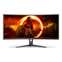 AOC G2 CU34G2XE/BK počítačový monitor 86,4 cm (34") 3440 x 1440 px Černá, Červená