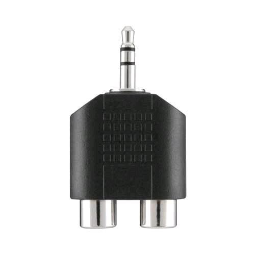 Belkin Portable Audio Adapter 3.5mm/2xRCA M/F Čierna