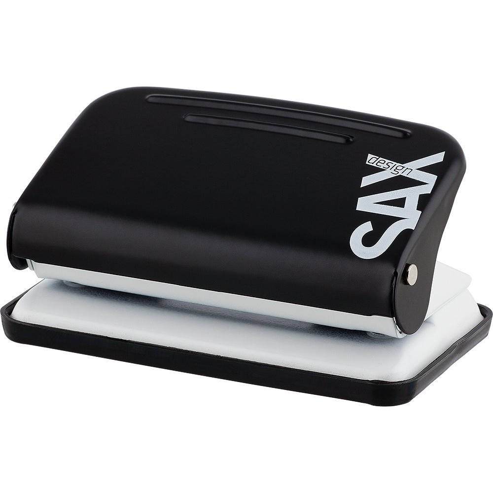Sax Design 218 Kétlyukú 12 lap kapacitású lyukasztó - Fekete (7310036005)
