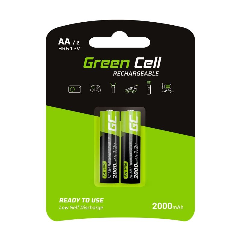 Green Cell 2600 mAh AA akkumulátor (2db/csomag) (GR06) (GR06)