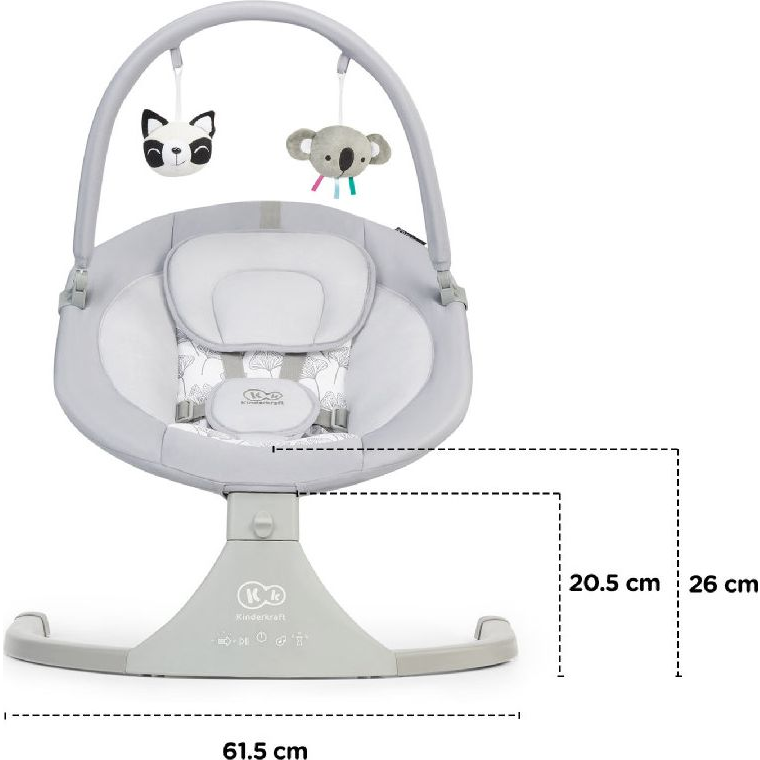 Kinderkraft elektromos hinta Luli szürke (KKBLULIGRY0000)
