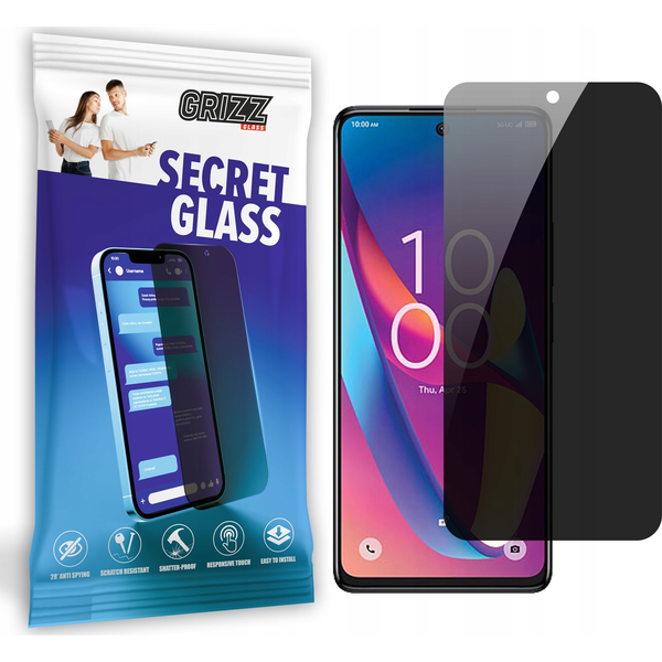  GrizzGlass Szkło prywatyzujące GrizzGlass SecretGlass do TCL 50 XL