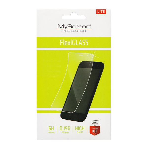 MYSCREEN LITE FLEXI GLASS протекторно стъкло за екран (устойчиво на надраскване, удароустойчиво, 0,19 mm, 6H, НЕ извито) ПРОЗРАЧНО [Alcatel 3X (2018) OT-5058]