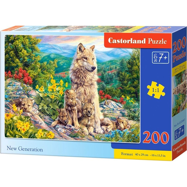 Castorland B-222087 puslespil 200 stk Dyr