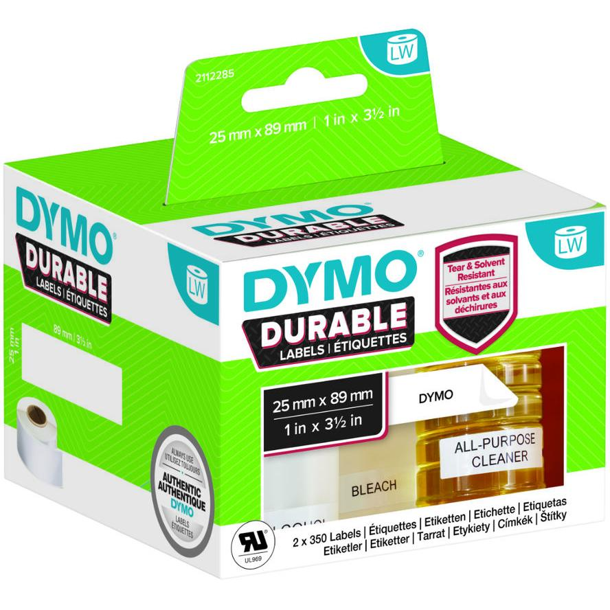 Dymo 1933081 Tartós Etikettcímke 25mmx89mm 700db/Tekercs (2112285)