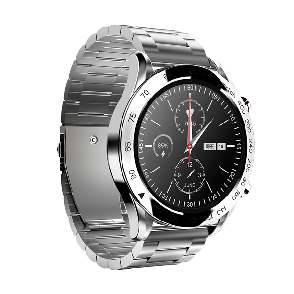 Hifuture Future Go Pro Smartwatch Hombre De Acero Inoxidable Para Hombre De 1,32 Pulgadas, Podómetro, Monitor De Ritmo Cardíaco Smartwatch, Resistente Al Agua Hasta 3atm Reloj Inteligente Para Android Ios