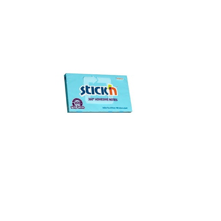 StickN 360° 76x127mm jegyzettömb - Kék (100 lap / tömb) (21557)
