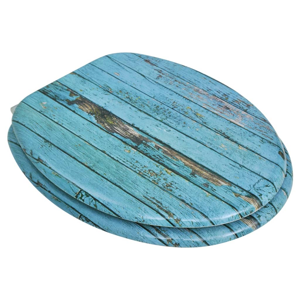 WC-ülőke MDF fedéllel antik fa dizájn (141479)