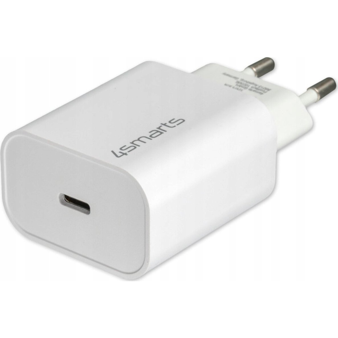 4smarts VoltPlug PD hálózati gyorstöltő adapter Type-C 20W fehér (4S465575) (465575)