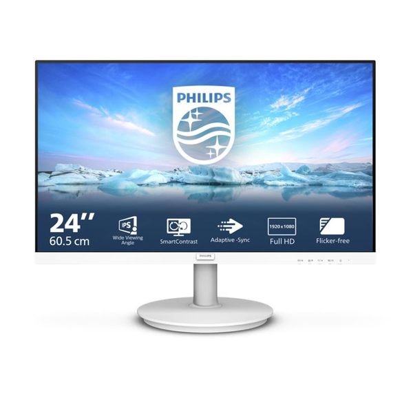 Philips V Line 241V8AW/00 LED display 60,5 cm (23.8") 1920 x 1080 Pixel Full HD LCD Bianco