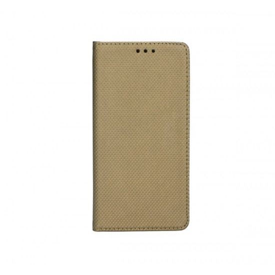 Magnet Samsung Galaxy J5 (2016) mágneses flip tok, arany (14711) (MA14711)