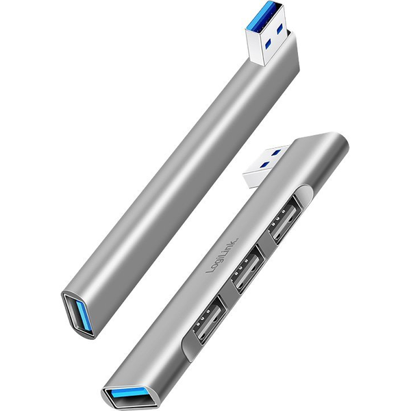 Logilink USB 3.2 Gen1 Hub, 4-port, USB-A, 1x USB3.0 AF, 3x USB2.0 AF