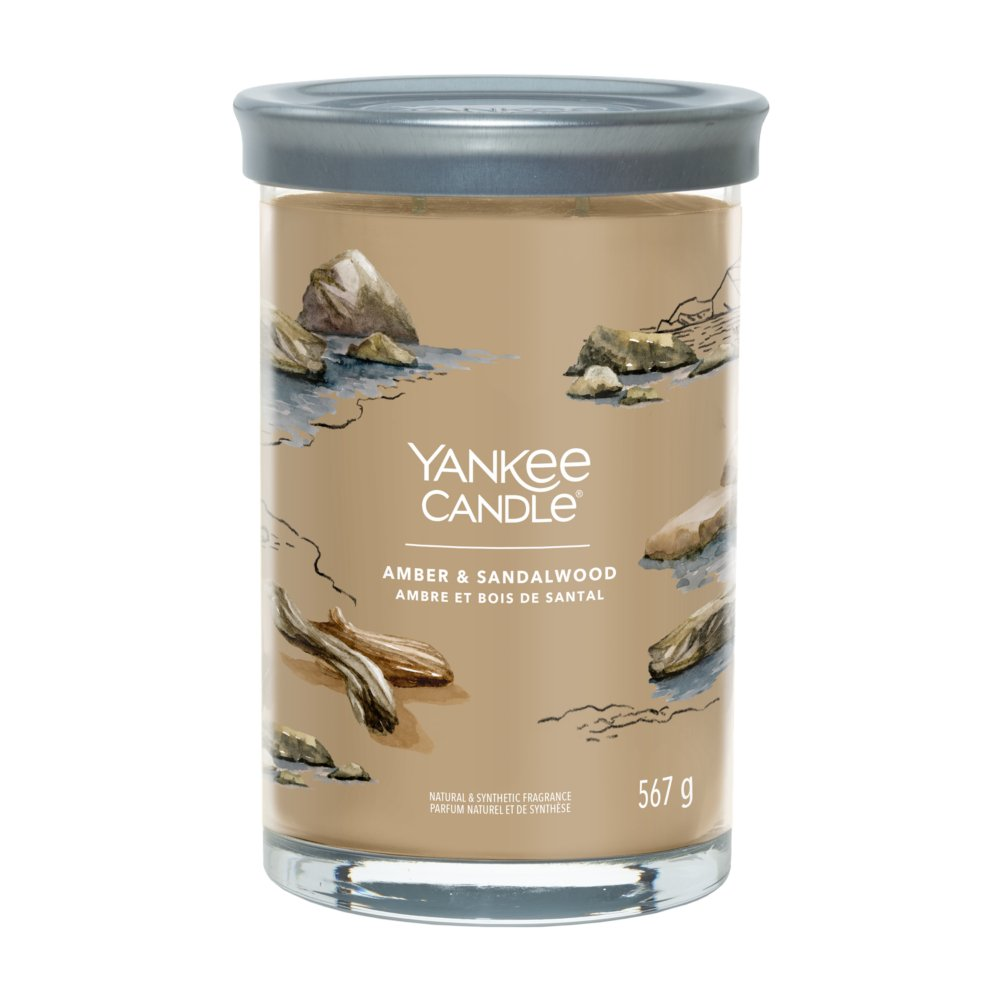 Yankee Candle Signature Amber & Sandalwood Tumbler Illatgyertya 567g (1630050E)