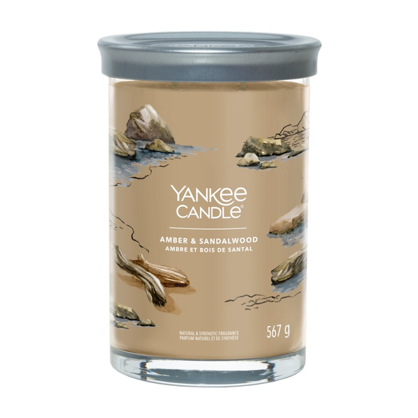 Ароматизирана свещ YANKEE CANDLE, кехлибар/сандалово дърво, 122гр