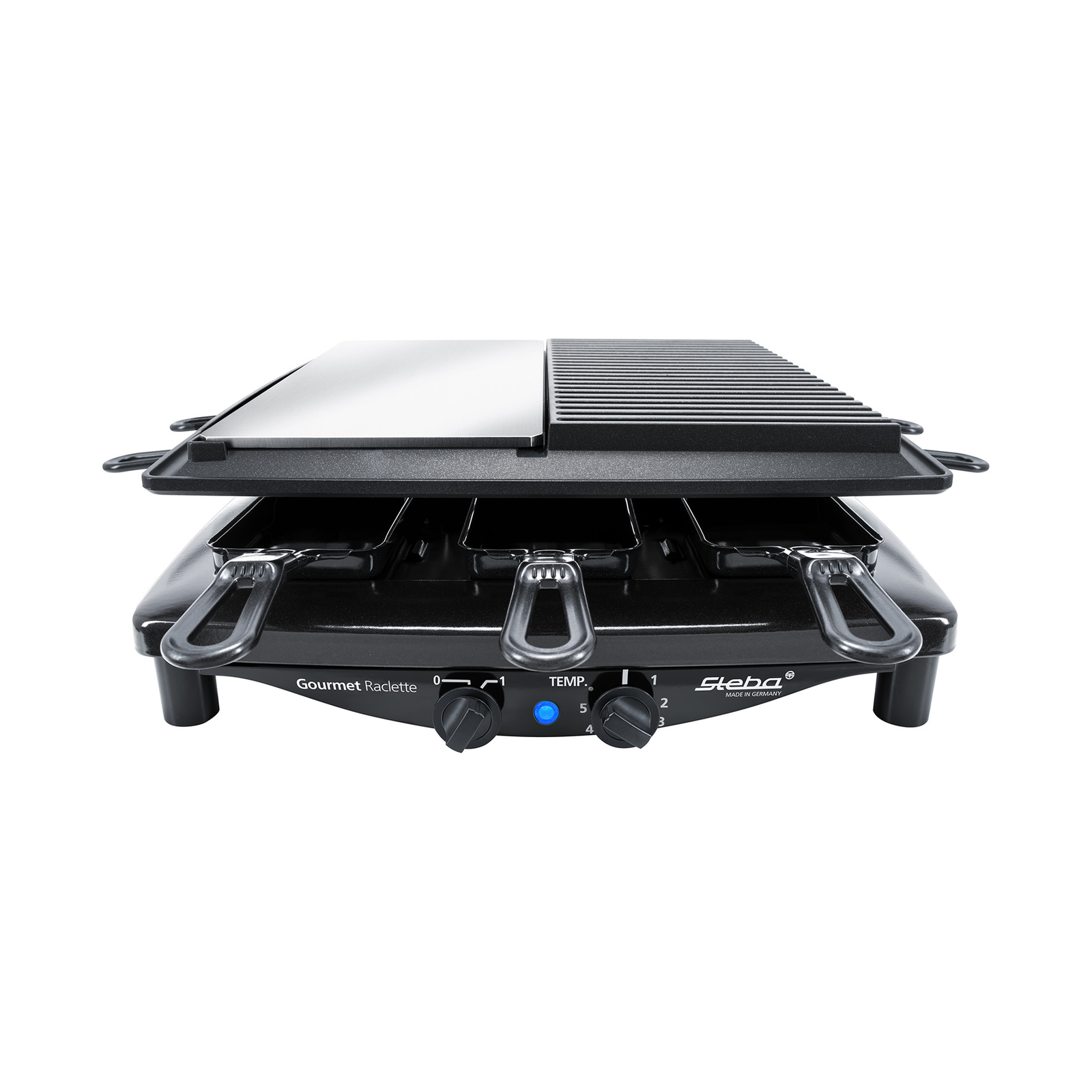 Steba Premium Raclette RC 8 Black Steel Grillsütő (621800)