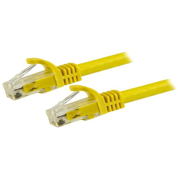 StarTech.com N6PATC15MYL netværkskabel Gul 15 m Cat6 U/UTP (UTP)