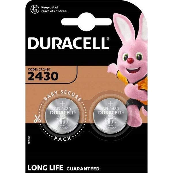 Lithiová knoflíková baterie Duracell CR2430 3V 2 ks