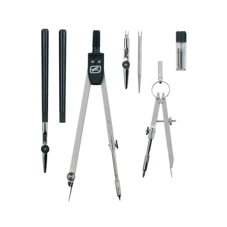 Herlitz 7 részes körzőkészlet Fekete (08710105)