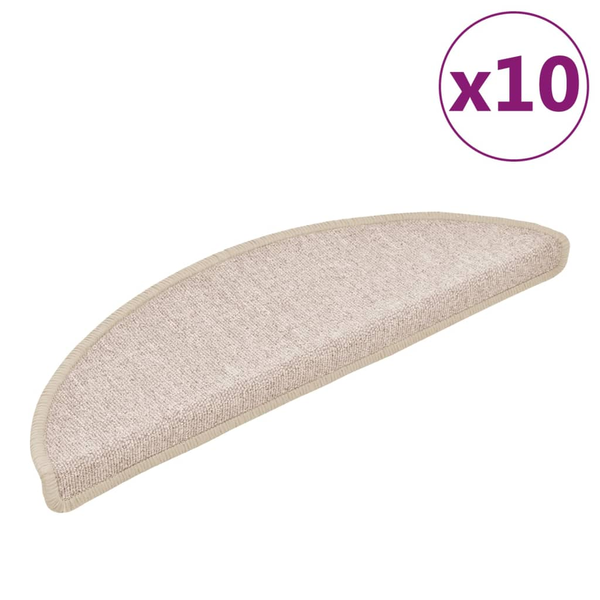 vidaXL vidaXL Nakładki na schody, 10 szt., 56x20 cm, kolor taupe