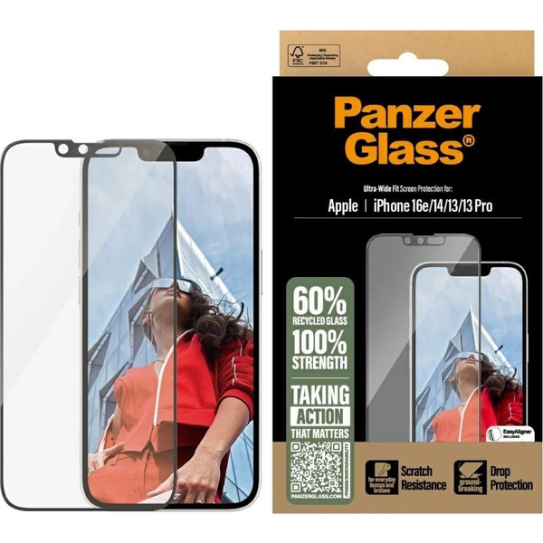 PanzerGlass PG Scrn iPhone SE 25/14/13/13 Pro UWF WA Átlátszó képernyővédő Apple 1 db