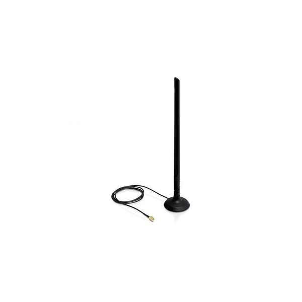 DeLock WLAN 802.11 b/g/n Antenna RP-SMA 6.5 dBi Omnidirectional Joint With Magnetic Stand