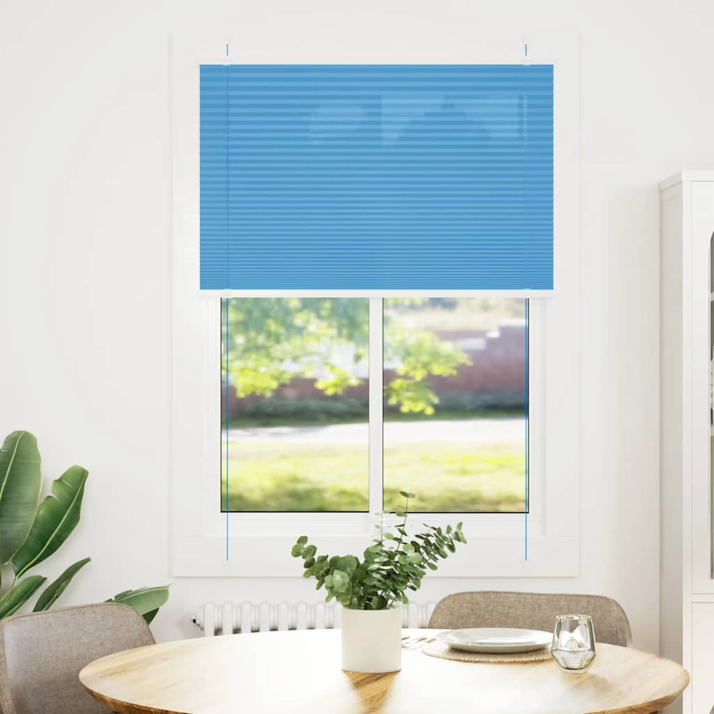 pliszírozott redőny kék 95x100 cm szövetszélesség 94,4 cm (4015176)