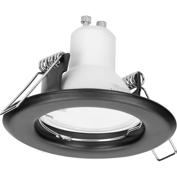 Lampa sufitowa Orno SUTRI RC ramka dekoracyjna oprawy punktowej, MR16/GU10 max 50W, okrągła, stała, czarna,AD-OD-6175/B