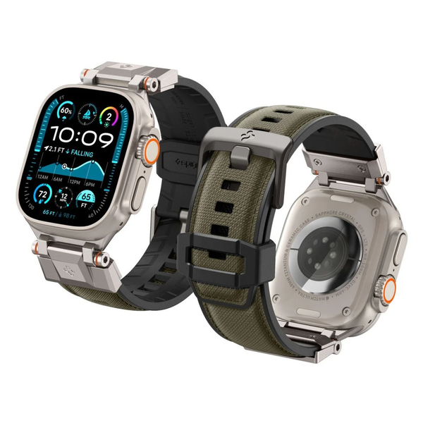 SPIGEN DURAPRO ARMOR Apple Watch 8/9/10/11/SE/ULTRA készülékhez tok (44/45/46/49 MM) militár zöld
