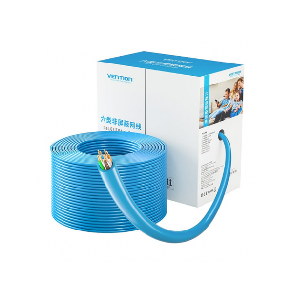 Кабел Lan UTP Cat.6, 305M, син, вентилационен