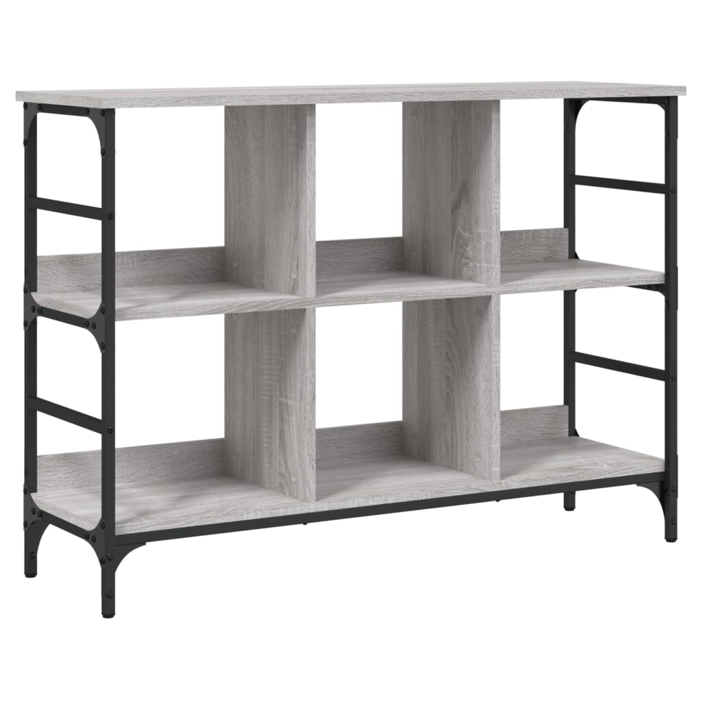 szürke sonoma színű szerelt fa tálalószekrény 102x32x73,5 cm (837725)