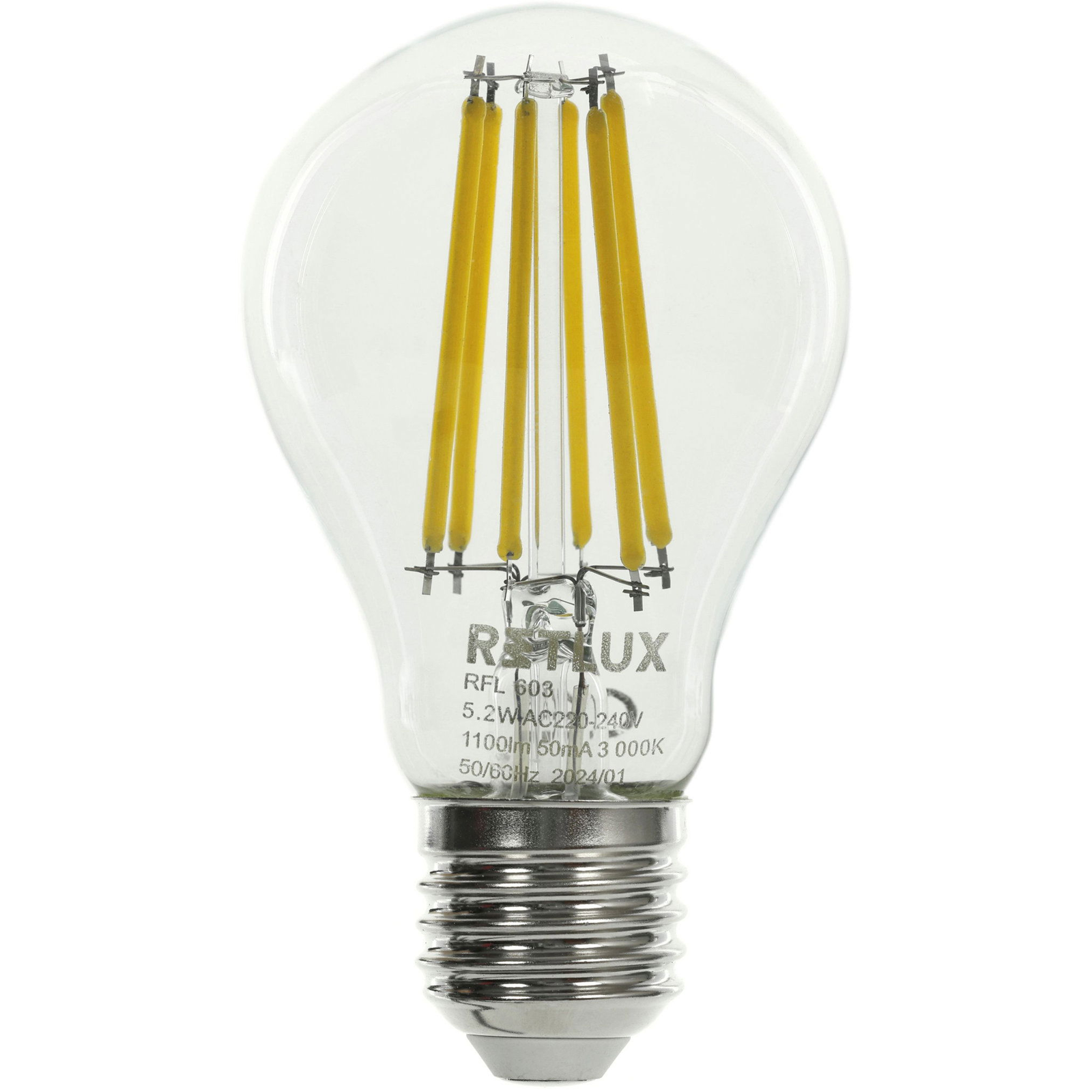 RETLUX RFL 603 Filament A60 E27 5.2W WW A (RFL 603)