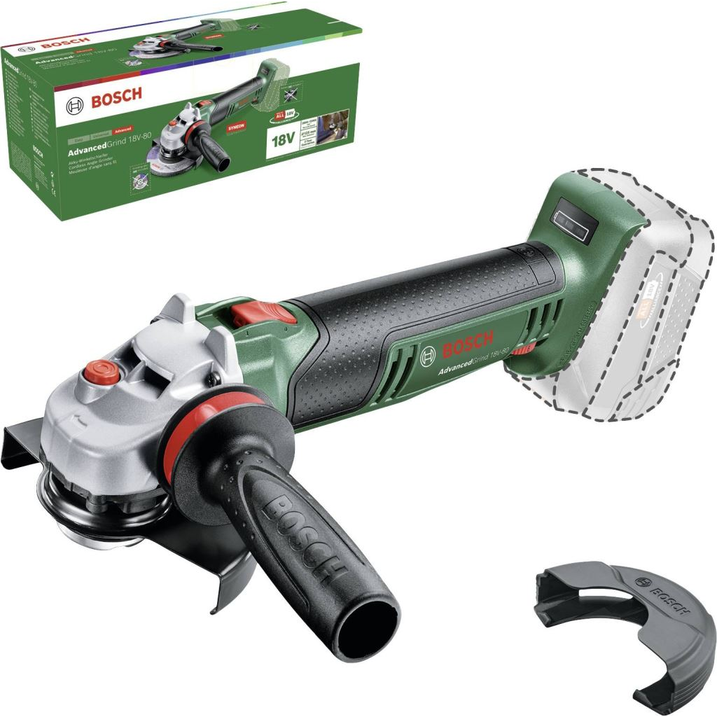 Bosch UniversalGrind 18V-80 akkumulátoros sarokcsiszoló akku nélkül (06033E5100) (06033E5100)