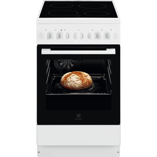 Electrolux LKR520066W fehér, szabadonálló, kerámialapos, elektromos, főzőzóna: 4, sütő:57L, grill, tűzhely