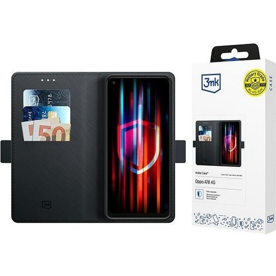 Flipové pouzdro 3mk pro Oppo A78, černé