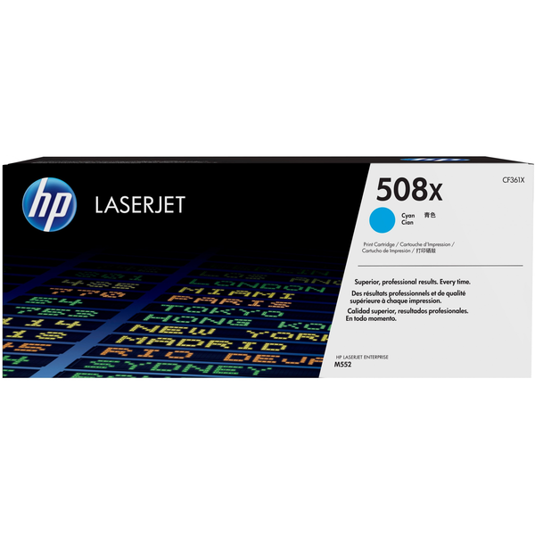 HP 508X High Yield Cyan Original LaserJet Toner Cartridge cartucho de tóner 1 pieza(s)