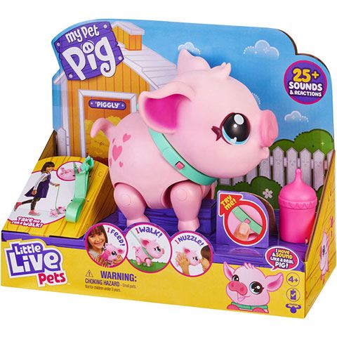 Moose Enterprise Little Live Pets: Pinki, a kismalac interaktív játék (26366) (moose26366)