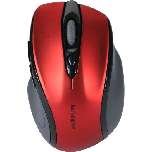 Kensington Pro Fit Mid-Size vezeték nélküli optikai egér 1600 DPI fekete-piros (K72422WW)