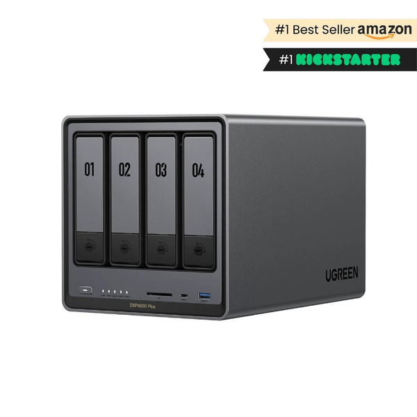 Ugreen NASync DXP4800 Plus NAS Bureau Intel® Pentium® Gold 8505 8 Go DDR5 0 To UGOS Pro
