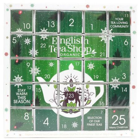 English Tea Shop Zöld adventi naptár Puzzle 48 g, 25 db, bio ETS25 (61250)