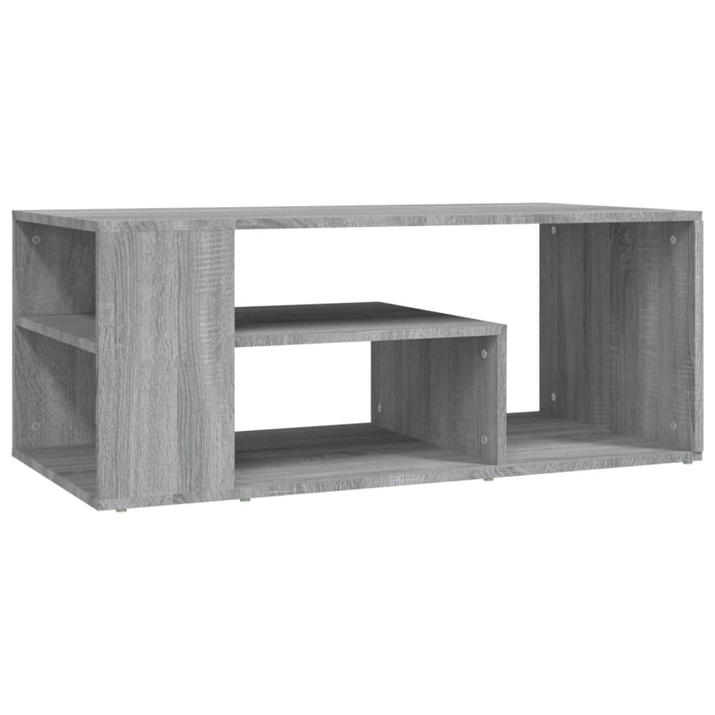 szürke sonoma szerelt fa dohányzóasztal 100 x 50 x 40 cm (815841)