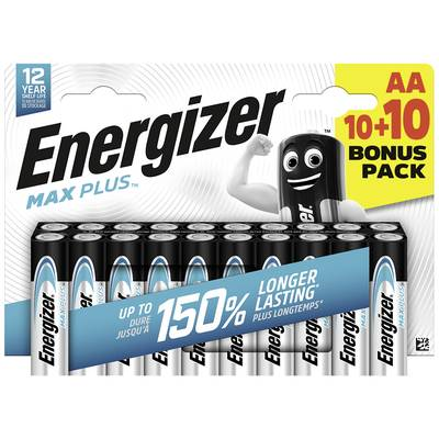 Energizer Max Plus Ceruzaelem Alkáli mangán 1.5 V 20 db (E304145600) (E304145600)