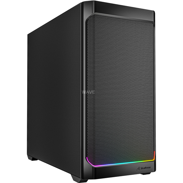 Sharkoon MK4 RGB Strip Mini Torony Számítógépház - Fekete