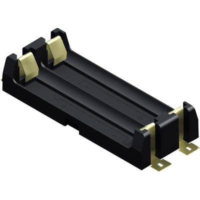 Elemtartó ceruzaelemhez 2 x AA, forrasztható, SMD, 69 x 30 x 15 mm, Keystone 1012 (1012)