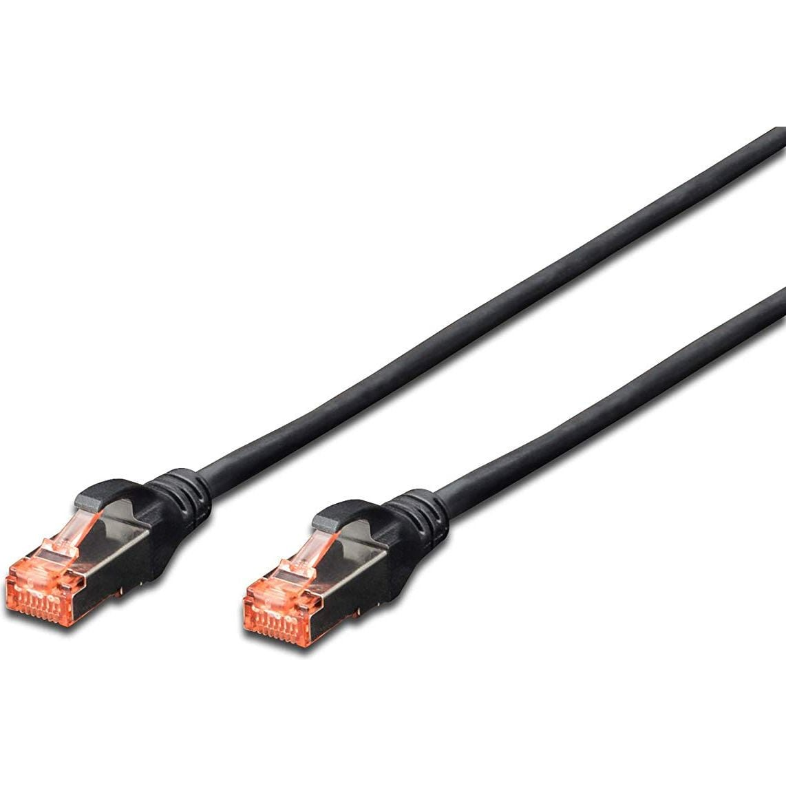 Telegärtner 100008648 RJ45 Hálózati kábel, patchkábel CAT 6A S/FTP 5.00 m Fekete Lángálló, Védővel, Páros árnyékolás, Kettős árnyékolás, (L00003A0060)