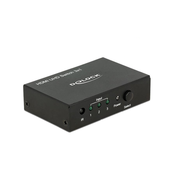 DELOCK HDMI Splitter 3 Eingang -> 1 Ausgang 4K