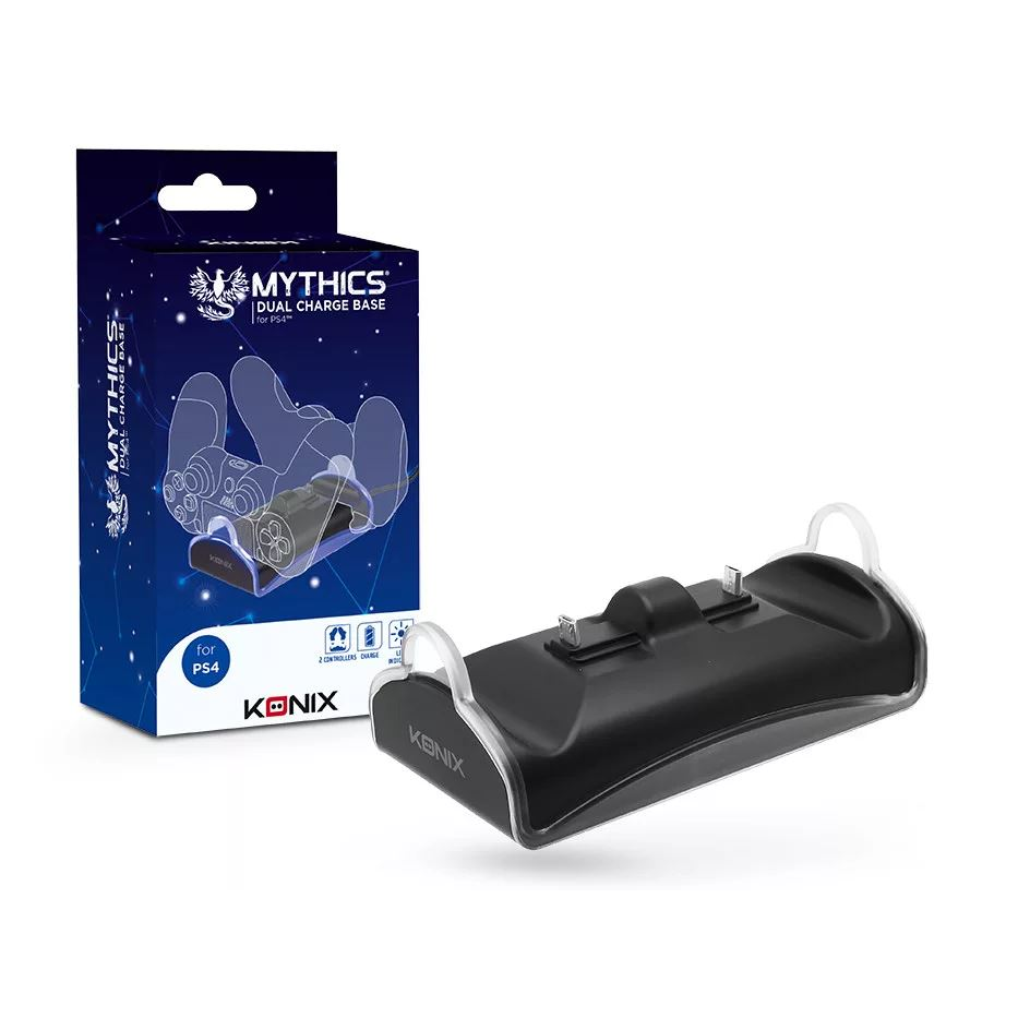 Konix 61881177175 mobiltelefon töltő Játékvezérlő Fekete USB Beltéri (KX-DCB-P4)